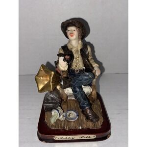 Vintage Ashley Belle Western Cowboy Series With Gramophone & Smoking Pls See Pic